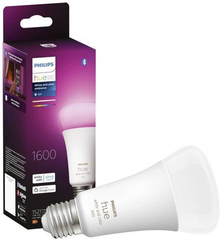 Philips Hue White and Color Ambiance LED-Leuchtmittel E27 A67, 1600 Lumen, dimmbar, Multicolour - Bild 2