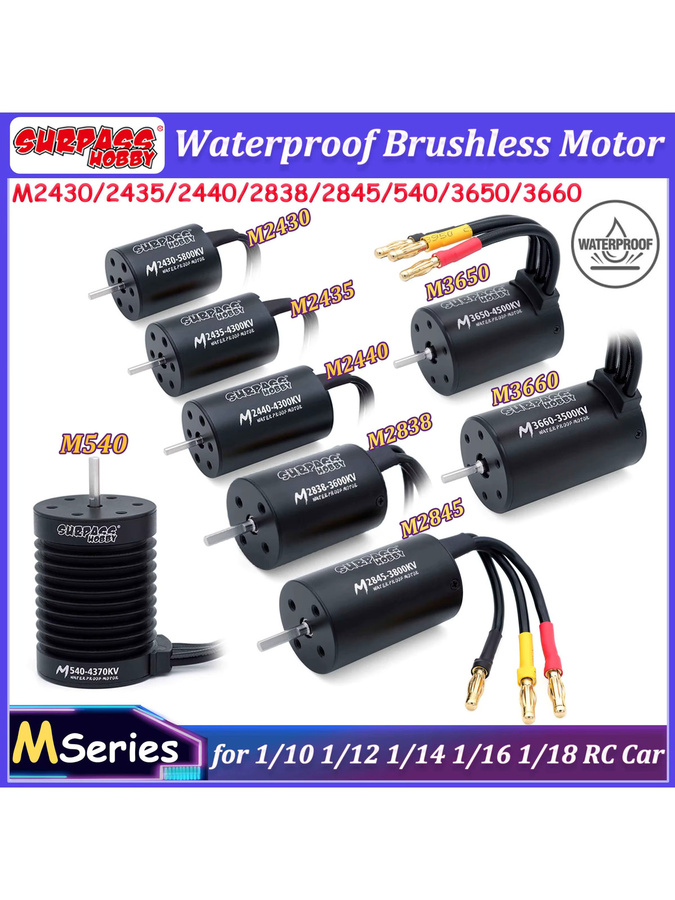 SURPASS HOBBY Brushless Motor M2430/2435/2440/2838/2845/540/3650/3660, Wasserdicht - Bild 4