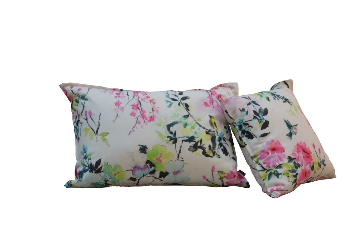 Jan Kurtz Somnia Kissen mit abnehmbarem Bezug in Floral Multicolor und Weiß - Bild 3
