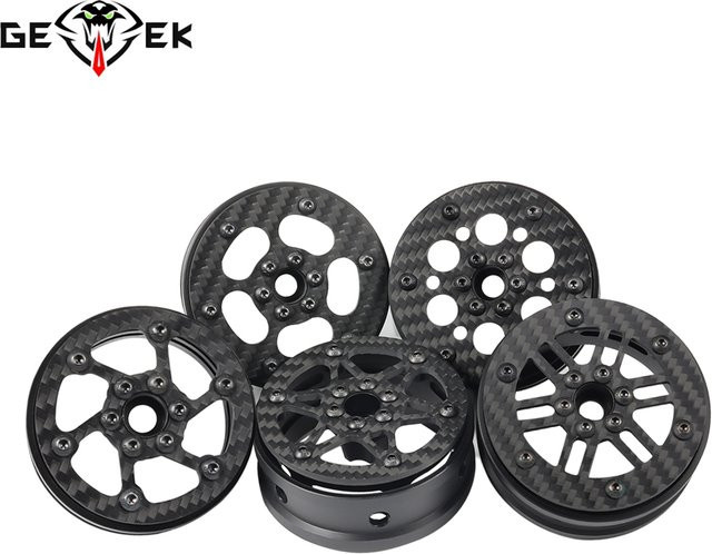 MALOM RC Kohlefaser RC Felgen, 2,2 Zoll, Schwarz - Bild 1