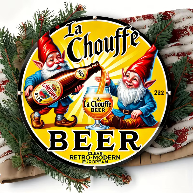 Rashiv Beer Retro Rundes Aluminiumschild Multicolor Durchmesser: 20 cm - Bild 5