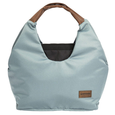Gesslein Wickeltasche N°5 mit Wickelunterlage, Reißverschlusstasche, Täschchen und Isolierbehälter in Aqua Mint
