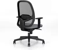 NowyStyl Bürodrehstuhl Eggy in Schwarz und Grau mit Armlehnen und Rollen für dein Home-Office - Bild 1