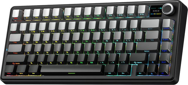 AULA F75 MAX Gaming Mechanische Tastatur 75% mit RGB, Hot-Swap und TFT-Bildschirm, Kabelgebunden, Bluetooth und 2.4G für PC und Mac - Bild 1