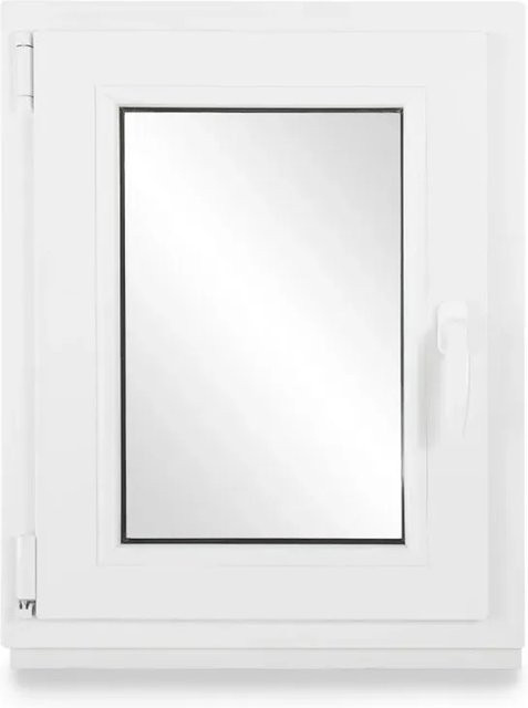 Neruli Kellerfenster 3-fach Verglasung Weiß, DIN Links, B: 55 cm, H: 85 cm - Bild 1