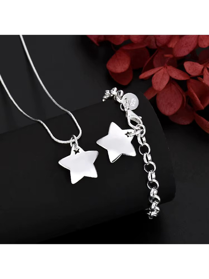 Schmuckset 925 Silber, Stern, Damen - Bild 3