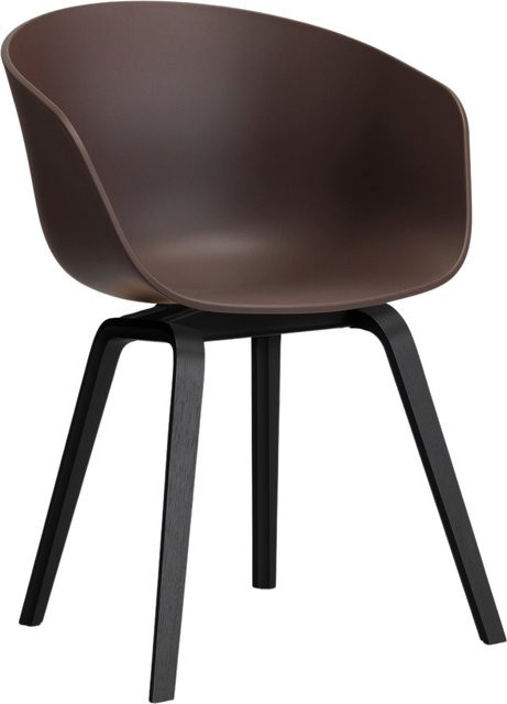 HAY About A Chair AAC 22 mit Armlehnen in Purple aus Polypropylen und Holz - Bild 1
