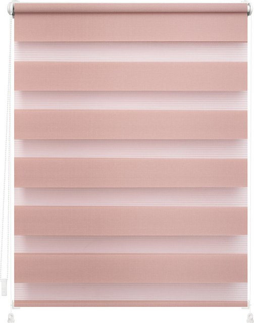 Lichtblick Duo-Rollo Klemmfix Tag-Nacht-System, Pink, Breite: 100 cm, Höhe: 150 cm - Bild 1
