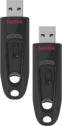 SanDisk Ultra USB 3.0 Flash-Laufwerk Doppelpack, Schwarz, 2 x 32 GB - Bild 1