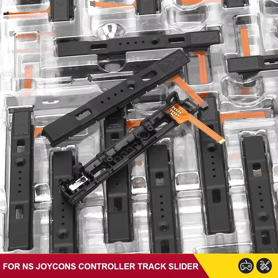 HeroAngel Gleitschienen Ersatz für Nintendo Switch Joypad Controller L R LR Schieberegler in Schwarz - Bild 4