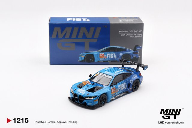 MINIGT GT3 M4 Carrera Lancia Supra MP4 DB5 190E, Druckguss-Modellauto, Blau, Metall - Bild 1