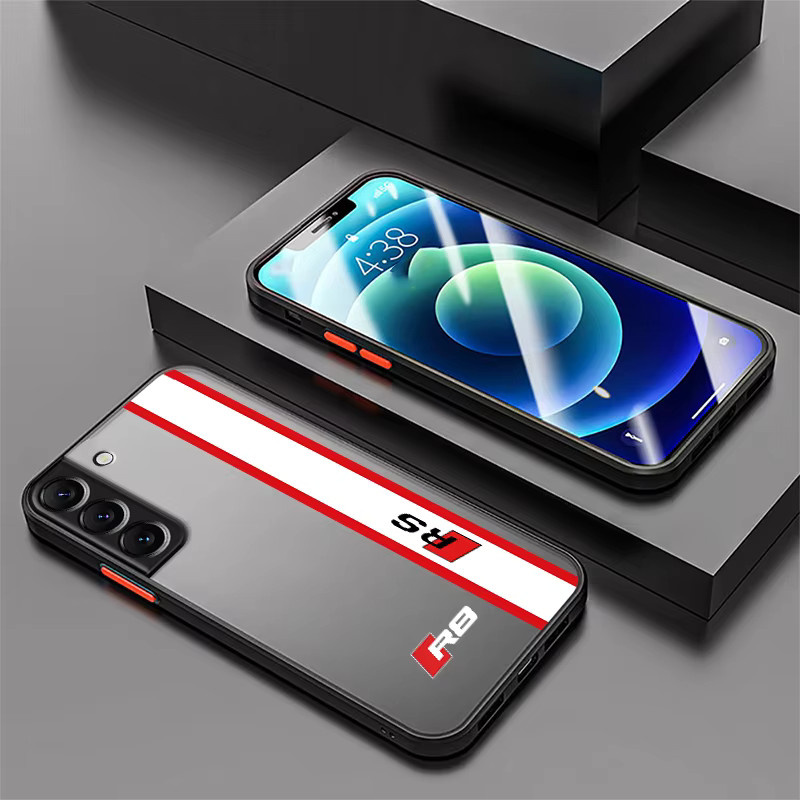 RS Sports AU-Logo Handyhülle für Samsung Galaxy S24 Ultra S23 Ultra S22 Ultra S21 FE S20 S10 S9 Plus Soft Matte Cover - Bild 2