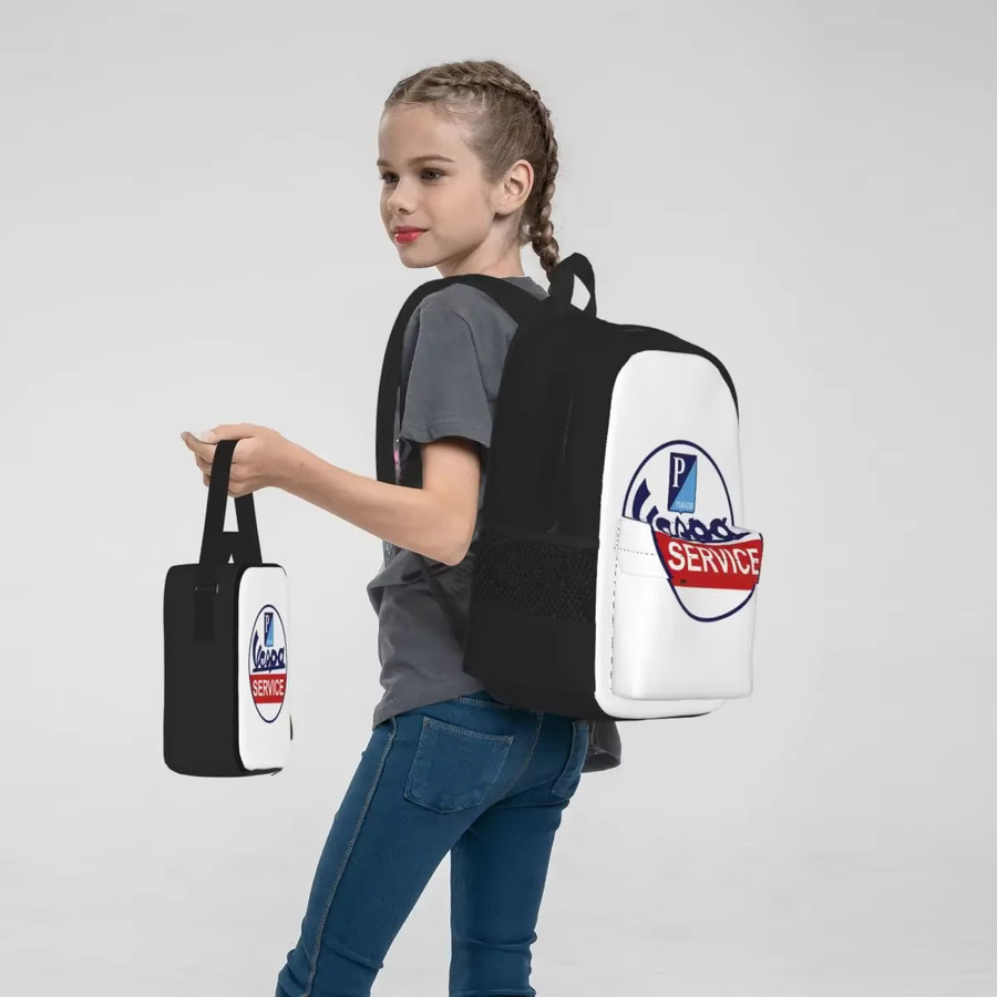 Vespa Dreiteiliges Set aus Rucksack, Lunchtasche und Stifttasche für Kinder - Bild 5
