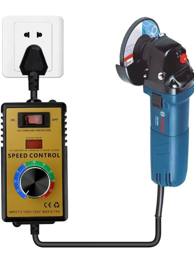 Gaqqee 4000W Stufenloser Drehzahlregler für Winkelschleifer und Bohrmaschinen - Bild 4