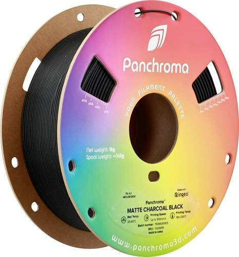 Polymaker Panchroma Matte PLA Filament 1.75mm 1000g Charcoal Black Schwarz - Bild 1