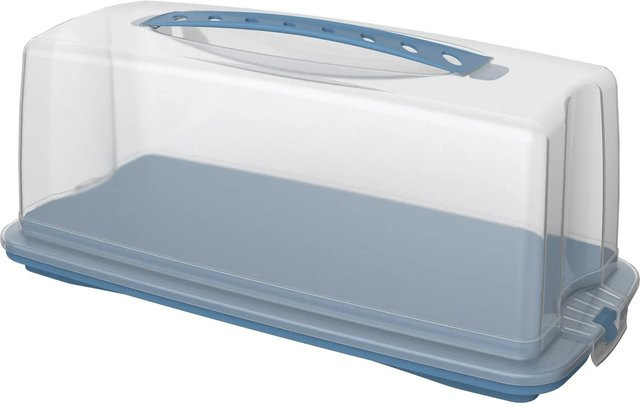 Rotho Kuchenbehälter Fresh mit Clip in Blau, B/T/H: 36,0 x 16,5 x 16,5 cm - Bild 1