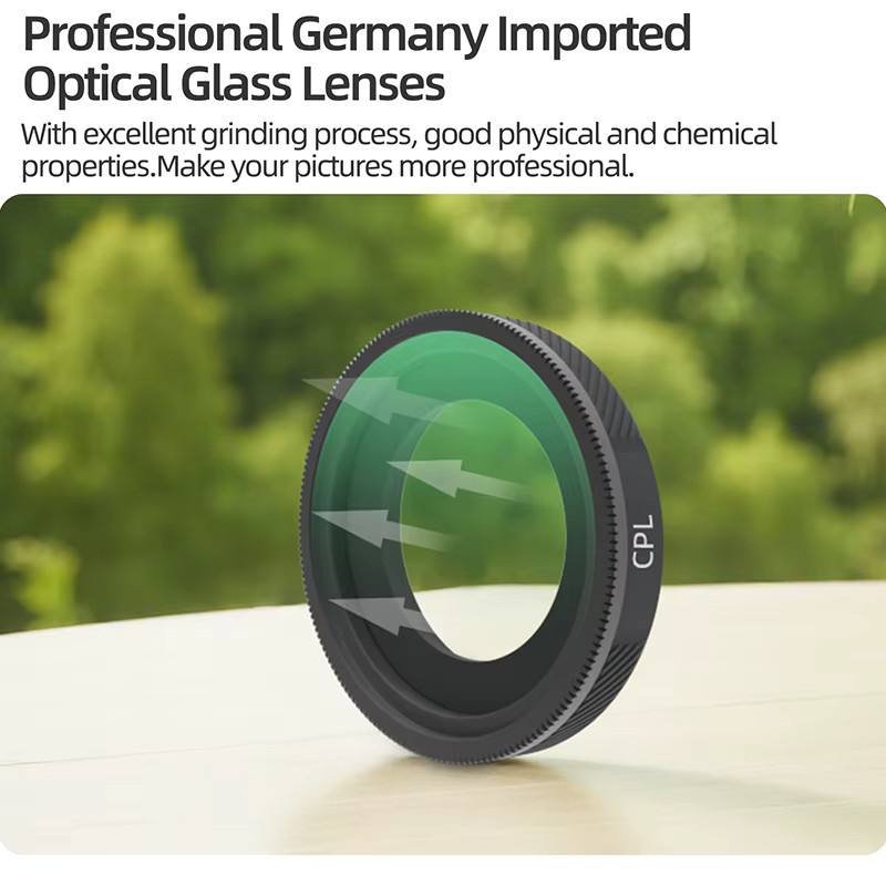 Objektivfilter-Set für Insta360 GO Ultra mit MCUV, UV und CPL Filtern, kratzfest und einstellbar - Bild 3