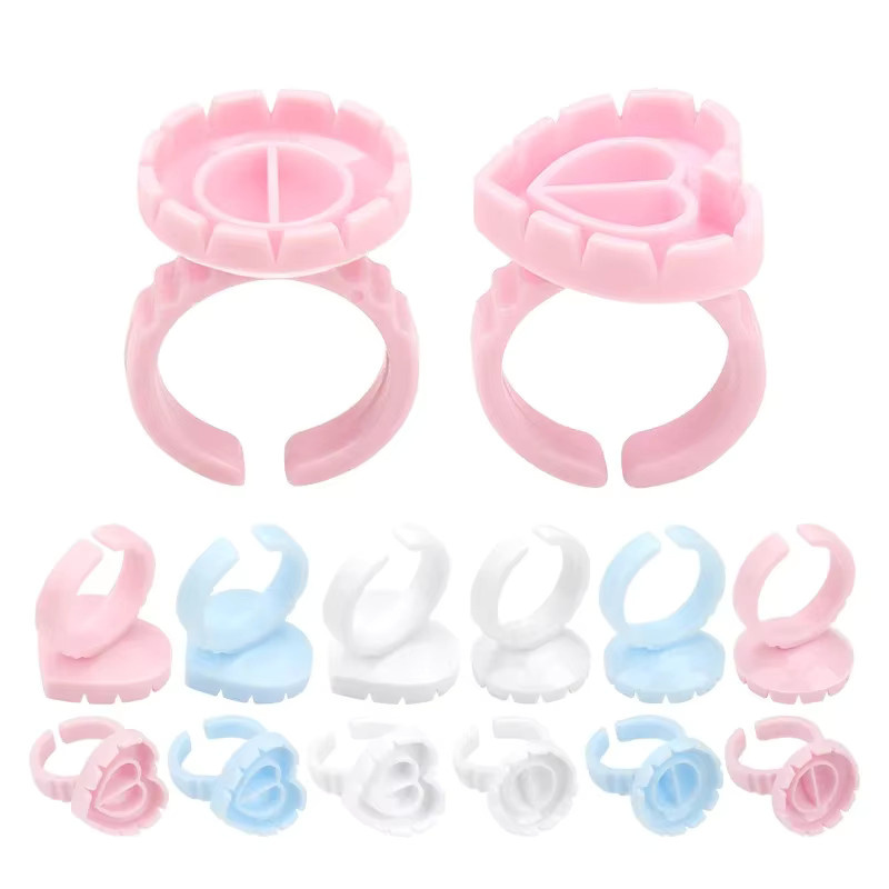 PANLWJ Kleber Ring Tassen für Wimpernverlängerungen, 100 Stück - Bild 2