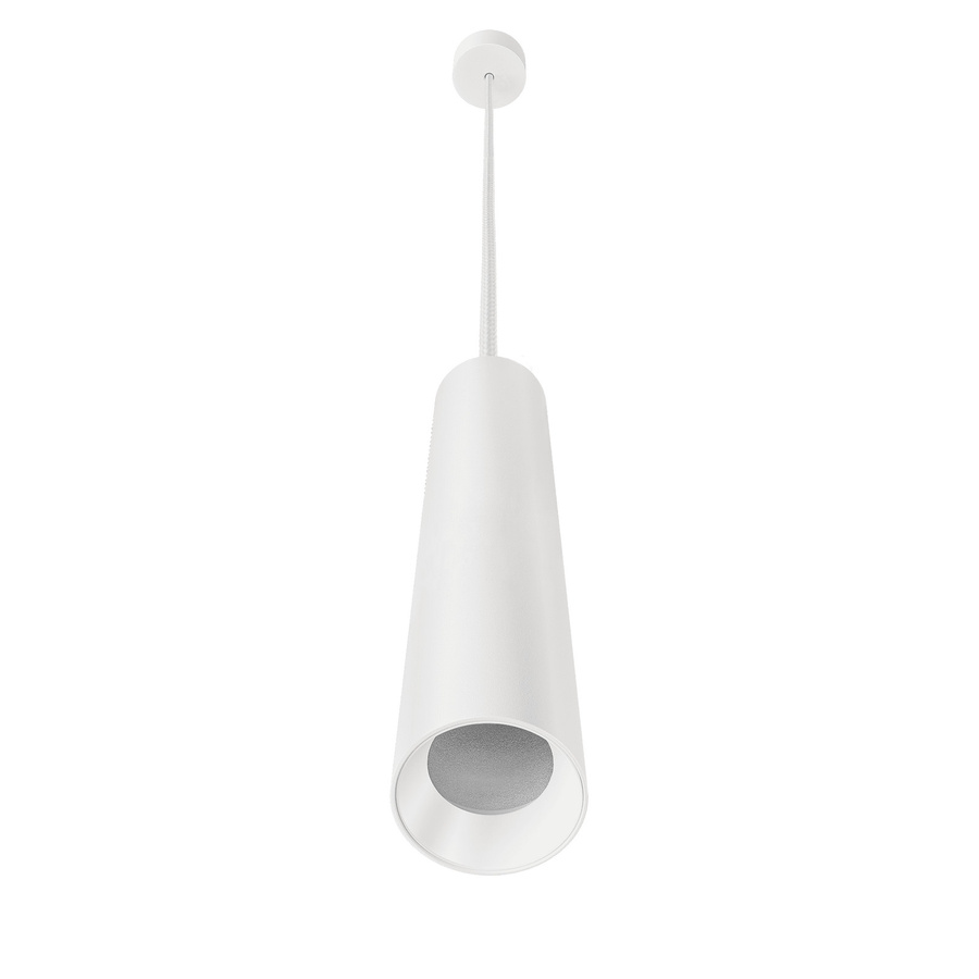 Luxvenum Pendelleuchte SIGNATURE GU10, 1-flammig, matt weiß, Aluminium, Höhe: 35 cm - Bild 1