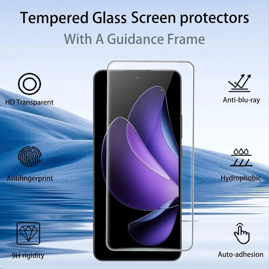 3in1 Gehärtetes Glas Schutzfolie für Xiaomi Poco F8 F7 Ultra Pro mit Vollabdeckung und Objektivschutz, Transparent, HD Anti-Kratz-Schutz - Bild 3