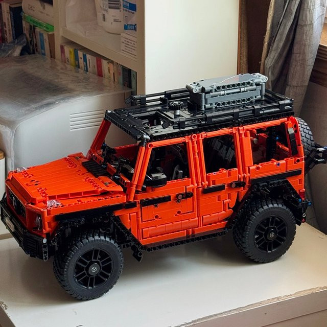 Szkoy Orange Auto Baustein-Set, Baufahrzeug, 2891 Teile, ab 14 Jahren - Bild 1