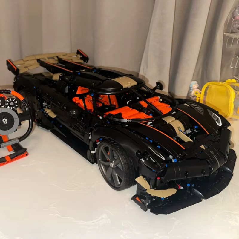 Hot Toys Technisches Rennwagen-DIY-Modellspielzeug, Supersportwagen-Bausatz, 4104 Teile, ab 14 Jahren - Bild 2