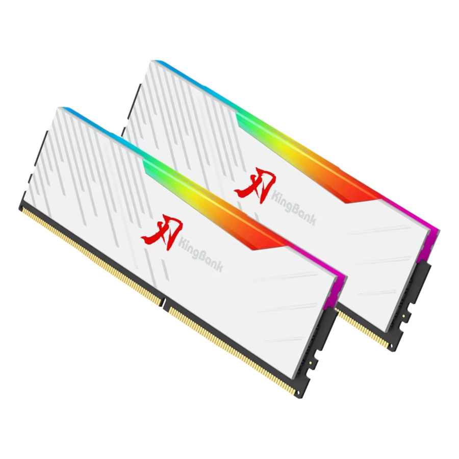KINGBANK KRRW DDR5 RAM 48GB Kit (2x 24GB) RGB 8000MT/s CL38 Desktop-Arbeitsspeicher mit Hynix M-Die, Intel XMP 3.0 und AMD EXPO - Bild 6