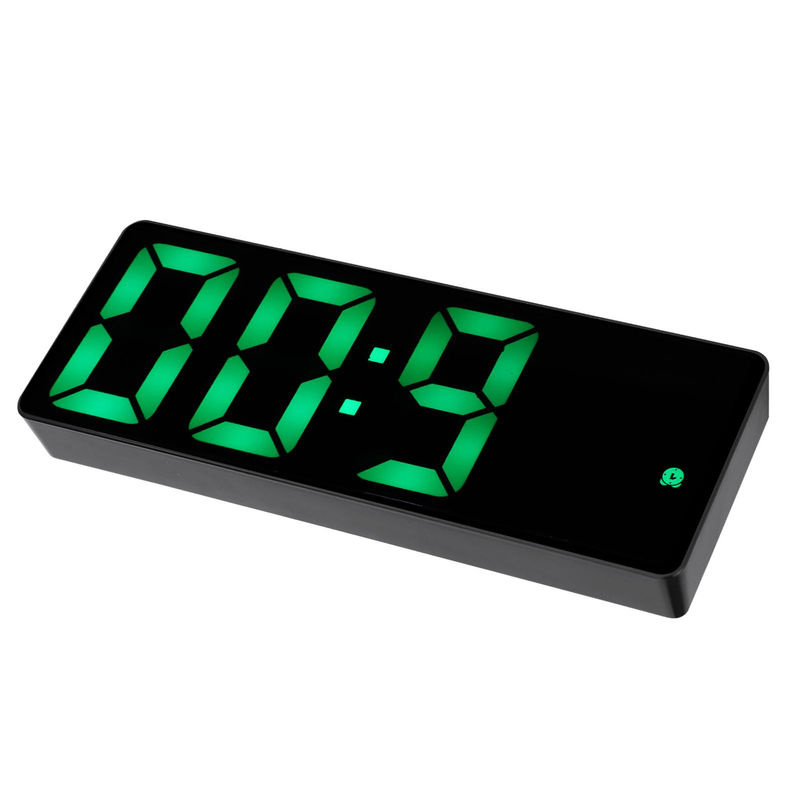 Digitaler LED-Spiegelwecker von GoolRC in Schwarz mit minimalistischem Design - Bild 3
