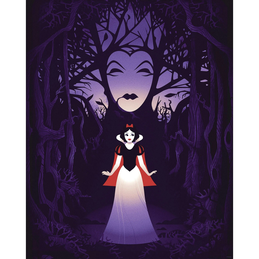 Komar Wandbild Disney Snow White Evil Queen Leinwand Lila B: 40 cm, H: 50 cm - Bild 2