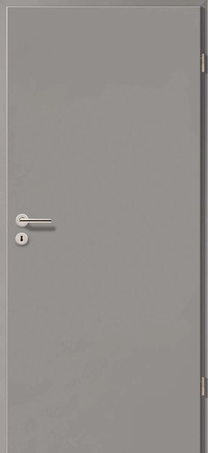 GetaDoor Zimmertür CPL in Grau mit Holzdekor, Anschlag Rechts, B: 73,5 cm, H: 198,5 cm - Bild 1