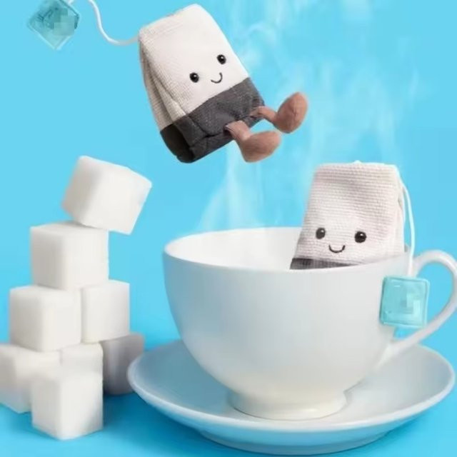 Jellycat Teebeutel-Cartoon-Puppe, Katze, Hund, interaktives Spielzeug - Bild 1