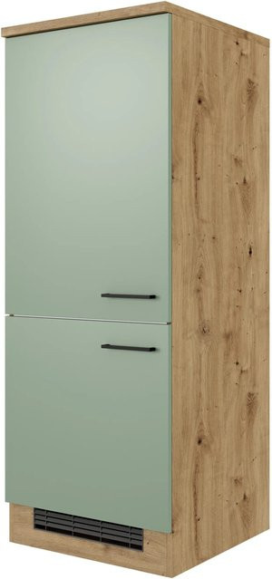 Flex-Well Küchen-Geräteschrank Cara in Schilfgrün matt und Artisan Eiche, B/T/H: 60 x 60 x 161 cm - Bild 1