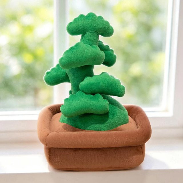 Yiran toy Grüne Topfpflanzen Kiefern, Plüschtiere, 33cm - Bild 1