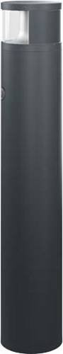 ESYLUX LED-Pollerleuchte BL-ALV50 Schwarz mit Bewegungsmelder und Dämmerungssensor, 16 W, Aluminium - Bild 1