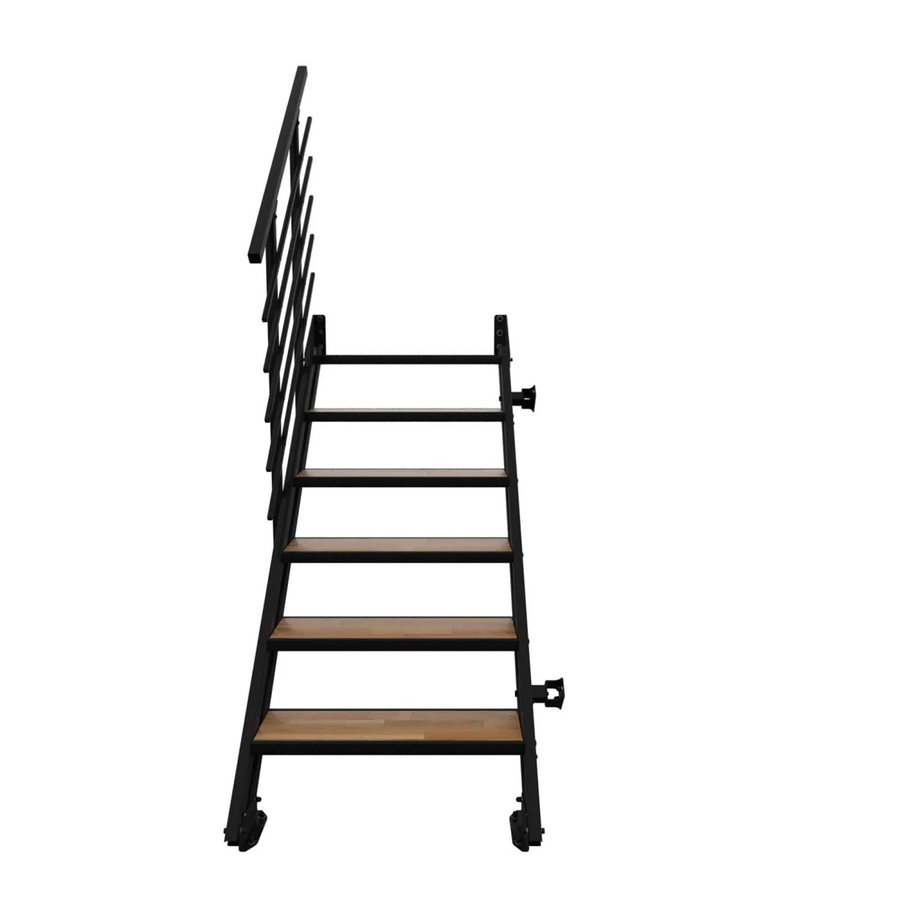 Minka Raumspartreppe Flex Hybrid in Schwarz Eiche mit 6 Stufen - Bild 2