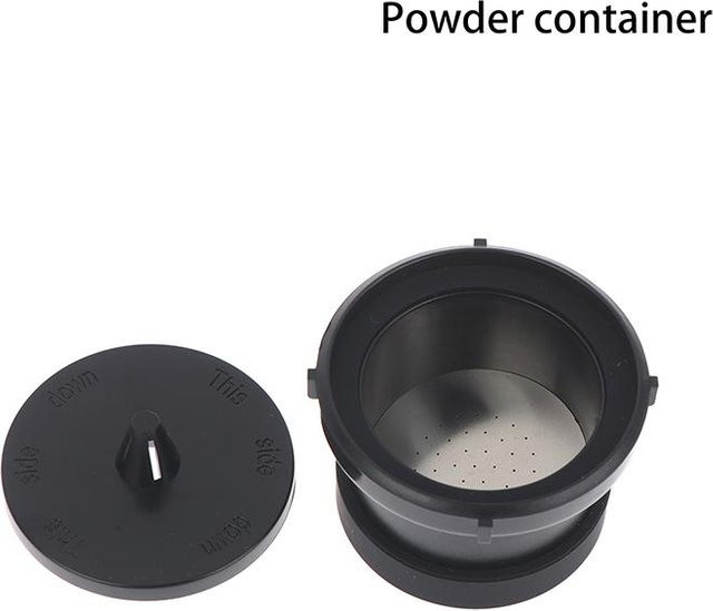 Serene Homes Kaffeepulver-Behälter und Kapsel-Aufbewahrung für KF-JN-01 02 Kaffeemaschinen, Schwarz - Bild 1