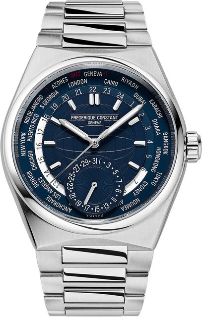 Frederique Constant Highlife Worldtimer Automatik, Edelstahl, 41 mm, Herren - Bild 1
