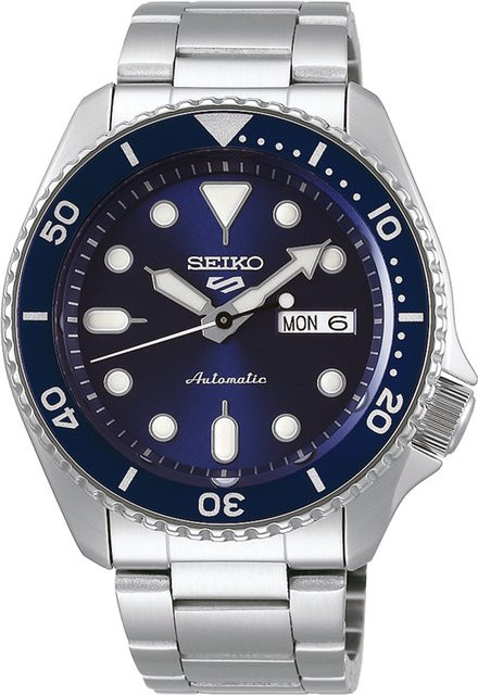 Seiko 5 Sports Armbanduhr Automatik, Edelstahl, Blau, 43 mm, Herren - Bild 1