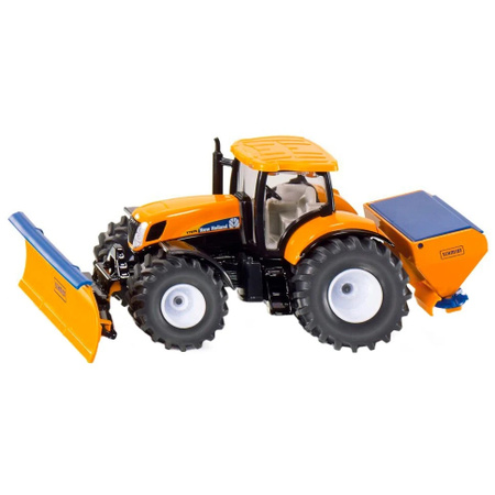 SIKU New Holland Traktor mit Räumschild und Salzstreuer Modellfahrzeug 1:50