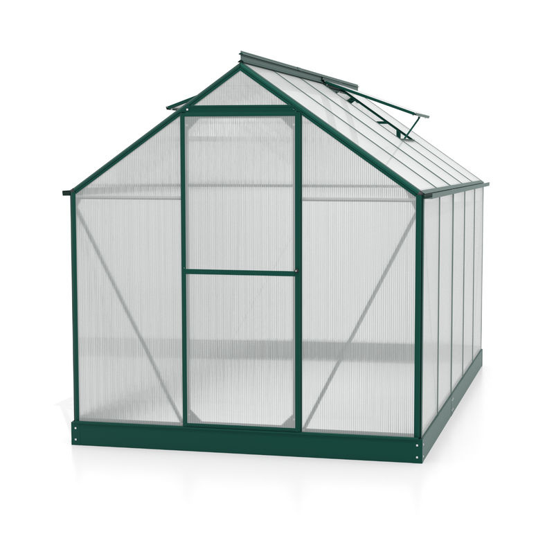Vitavia Gewächshaus Triton 6200 in Smaragdgrün mit Stahlfundament und 4 mm HKP-Verglasung, 6,2 m² - Bild 4