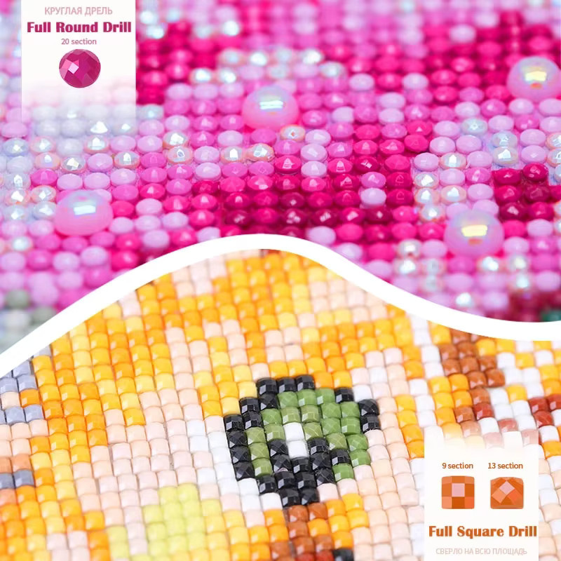 Personalisierte 5D Diamantmalerei mit eigenem Foto als DIY Strass-Set in Mehrfarbig - Bild 2