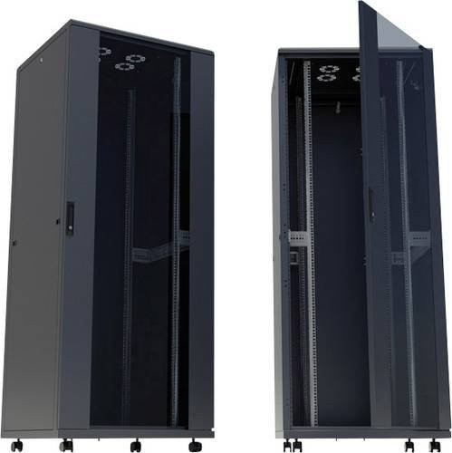 Intellinet 19 Zoll Netzwerkschrank Schwarz RAL 9005 B/T/H: 60 x 80 x 205,7 cm - Bild 1