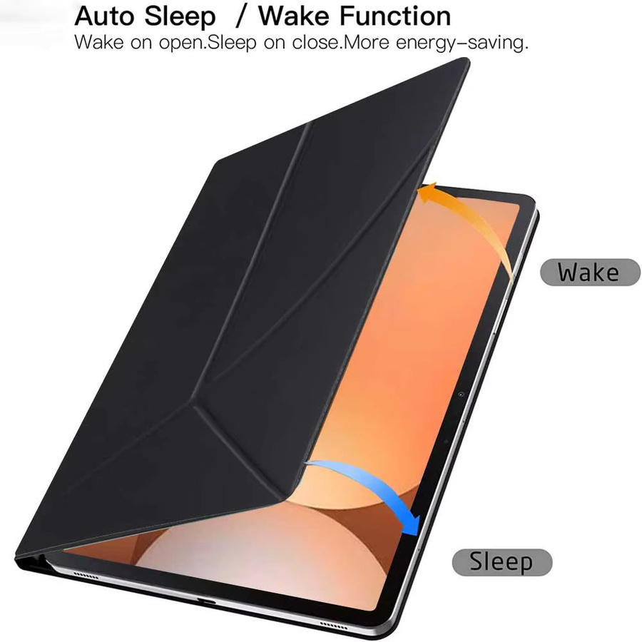 Samsung Smart Book Cover Magnetische Hülle für Galaxy Tab S9 S10 Plus 12,4 Zoll und Tab S9 S9 FE S10 11 Zoll mit Stifthalter, Schwarz - Bild 3