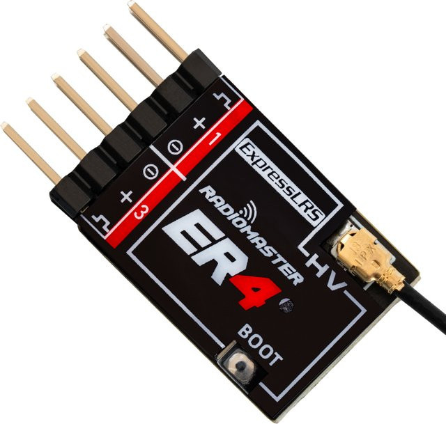 Radiomaster ER4 2,4 GHz 4CH 10 mW ExpressLRS PWM-Empfänger in Schwarz - Bild 1