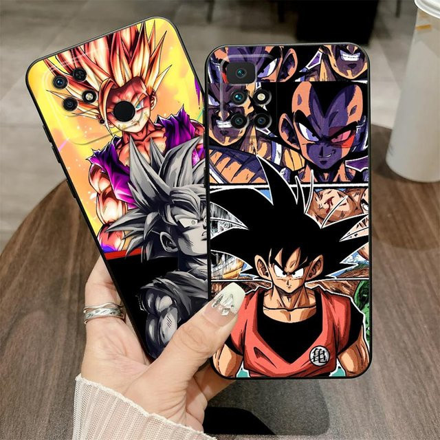 Schwarze weiche Handyhülle mit Dragon Ball Dashing Goku Design für Xiaomi Redmi 13C 14C 12C 10 9 A5 K40 K80 Pro A3 A4 A1 A2 Plus - Bild 1