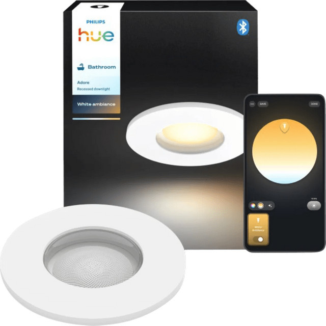 Philips Hue Adore White Ambiance LED Badezimmer-Einbaustrahler in Weiß - Bild 1