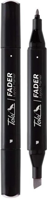 Toki Marker Fader Set mit 66 Farben in Warm Grey WG9 mit Brush und Chisel Spitze - Bild 1