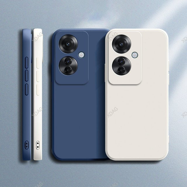 Handyhülle aus flüssigem Silikon für Oppo Reno11 F 5G CPH2603 mit interner Beflockung - Bild 1