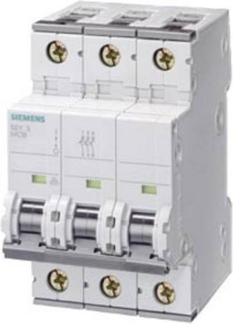 Siemens Leitungsschutzschalter MCB 13 A 3-polig C 5SY4313-7 in Weiß - Bild 1