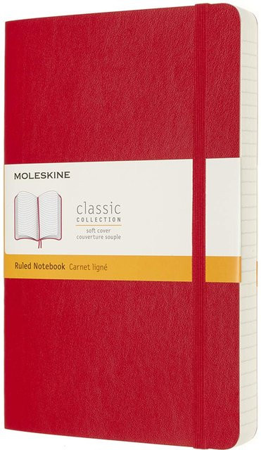 Moleskine Classic Erweitertes Notizbuch in Scharlachrot, Liniert, Großformat, 400 Seiten - Bild 1